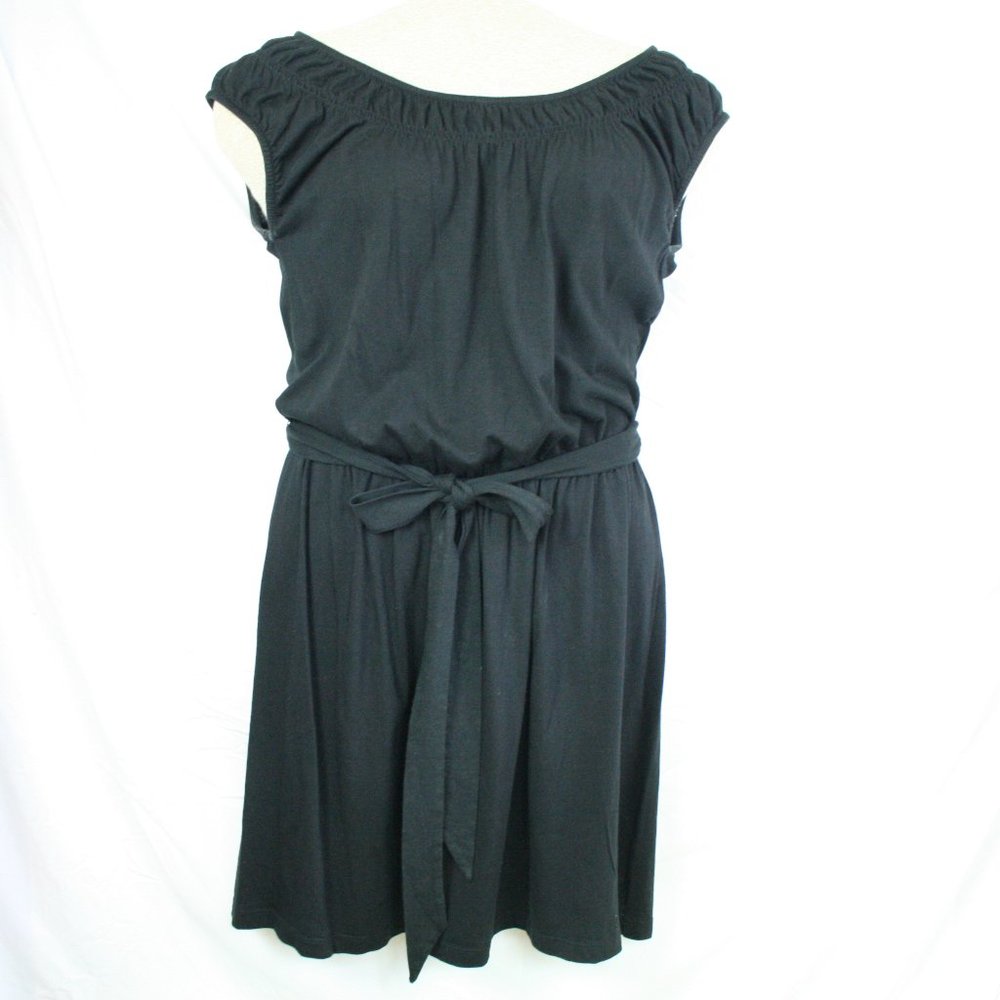 Womens Loft Black Jersey Mock Dress